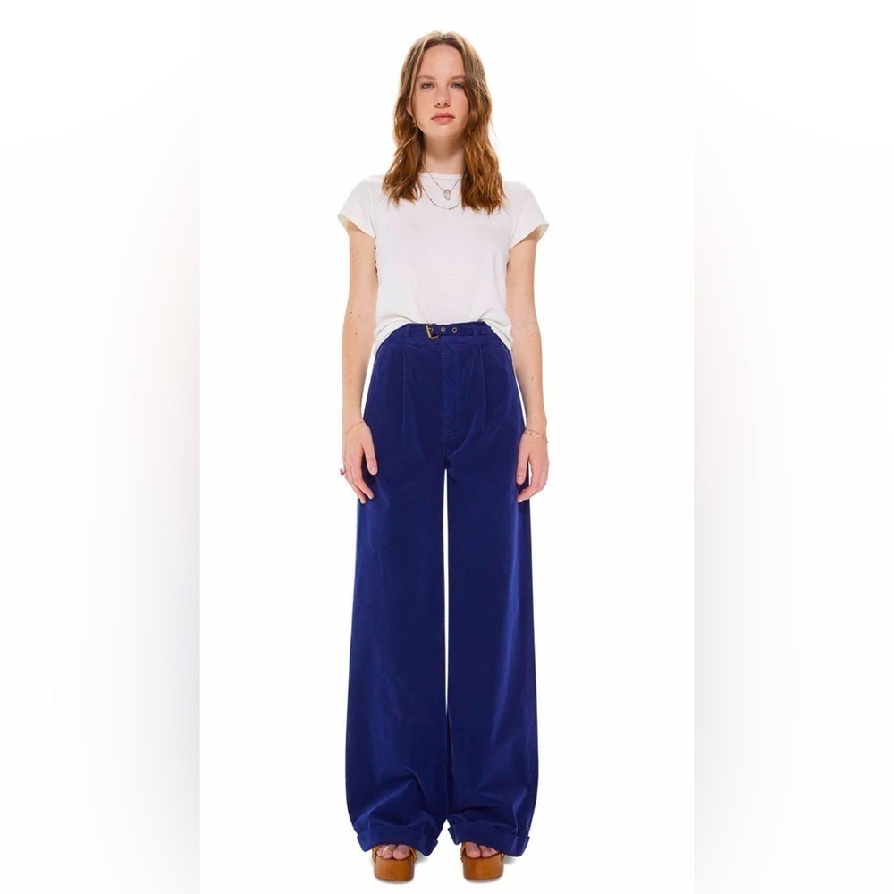 Anthropologie Mother Corduroy Super High Waisted Wide Leg Pants